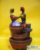 德化縣連天紅廠家 樹脂工藝品流水藝術品工藝扇的創新與市場前景